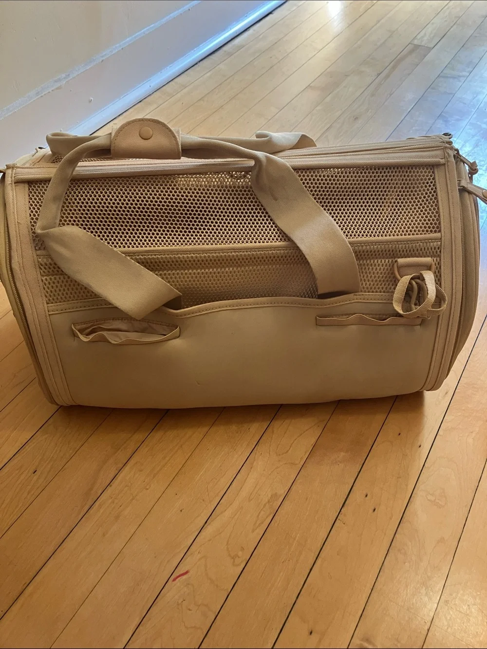 Wild One Airline Soft Mesh Beige Tan Small Pet Carrier 18 Inches